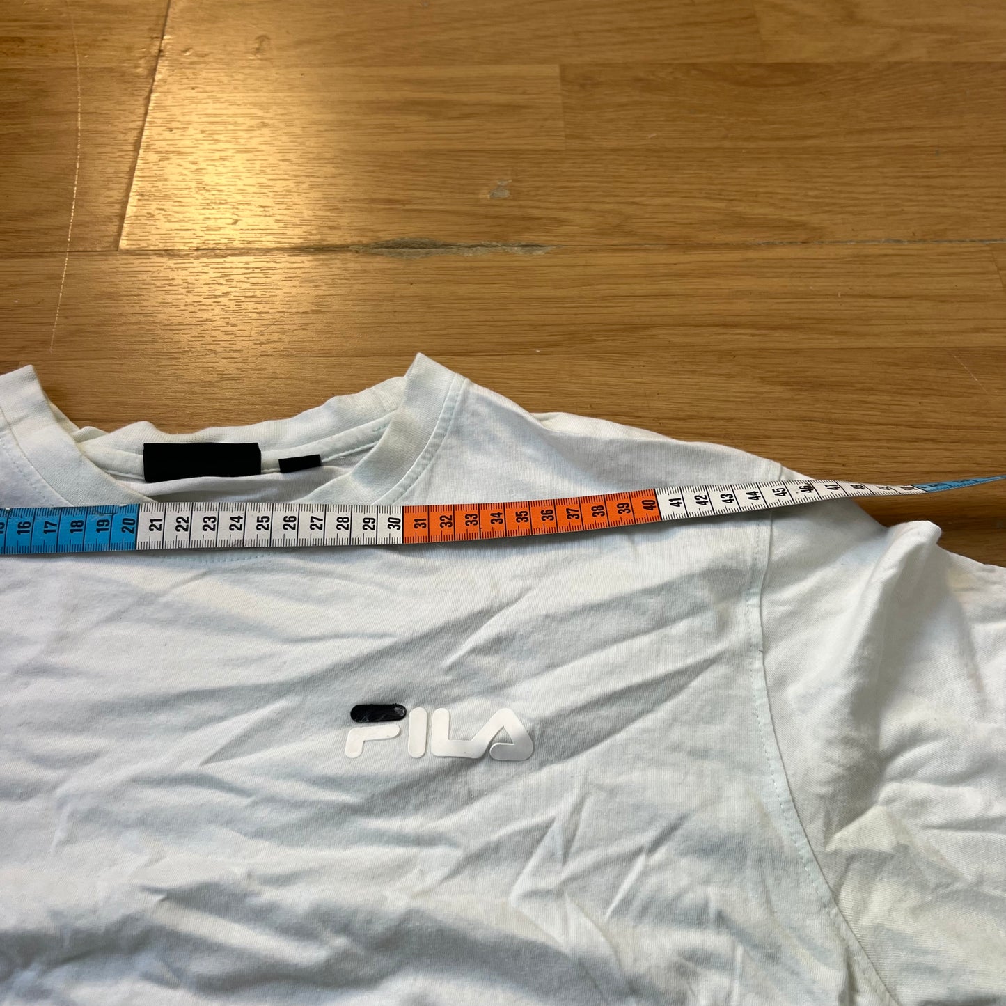 T-shirt blanc / bleu très clair - Fila - Taille S