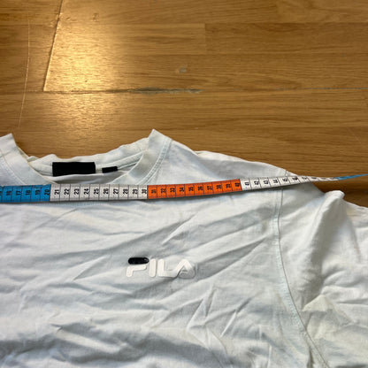 T-shirt blanc / bleu très clair - Fila - Taille S