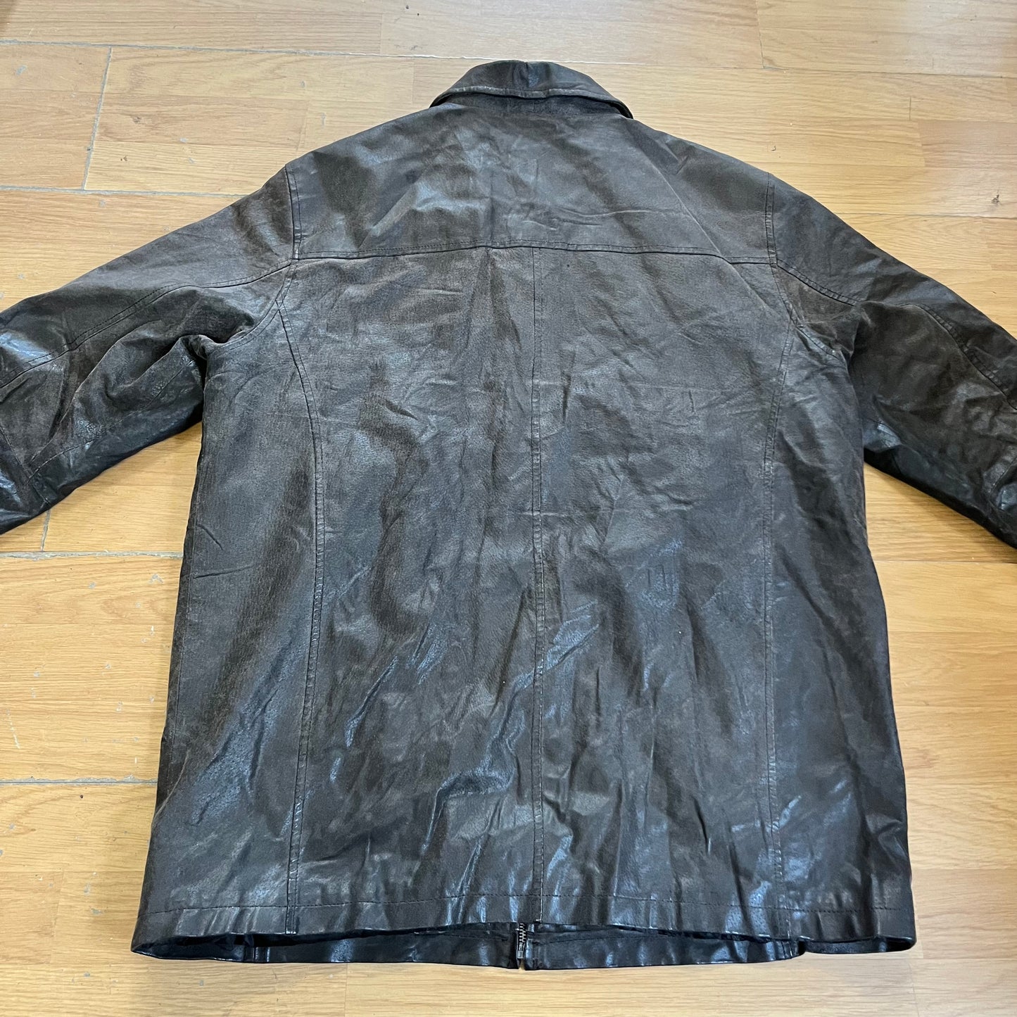 Veste en cuir Kostner marron – Taille L