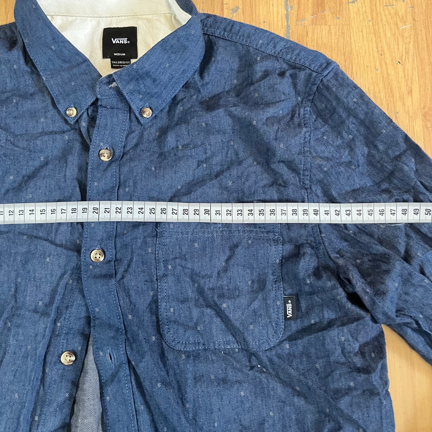 Chemise en jean Vans bleu foncé – Taille M