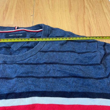 Pull rayé bleu - Tommy Hilfiger - Taille XXL
