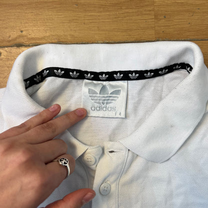 Polo blanc - Adidas - Taille L