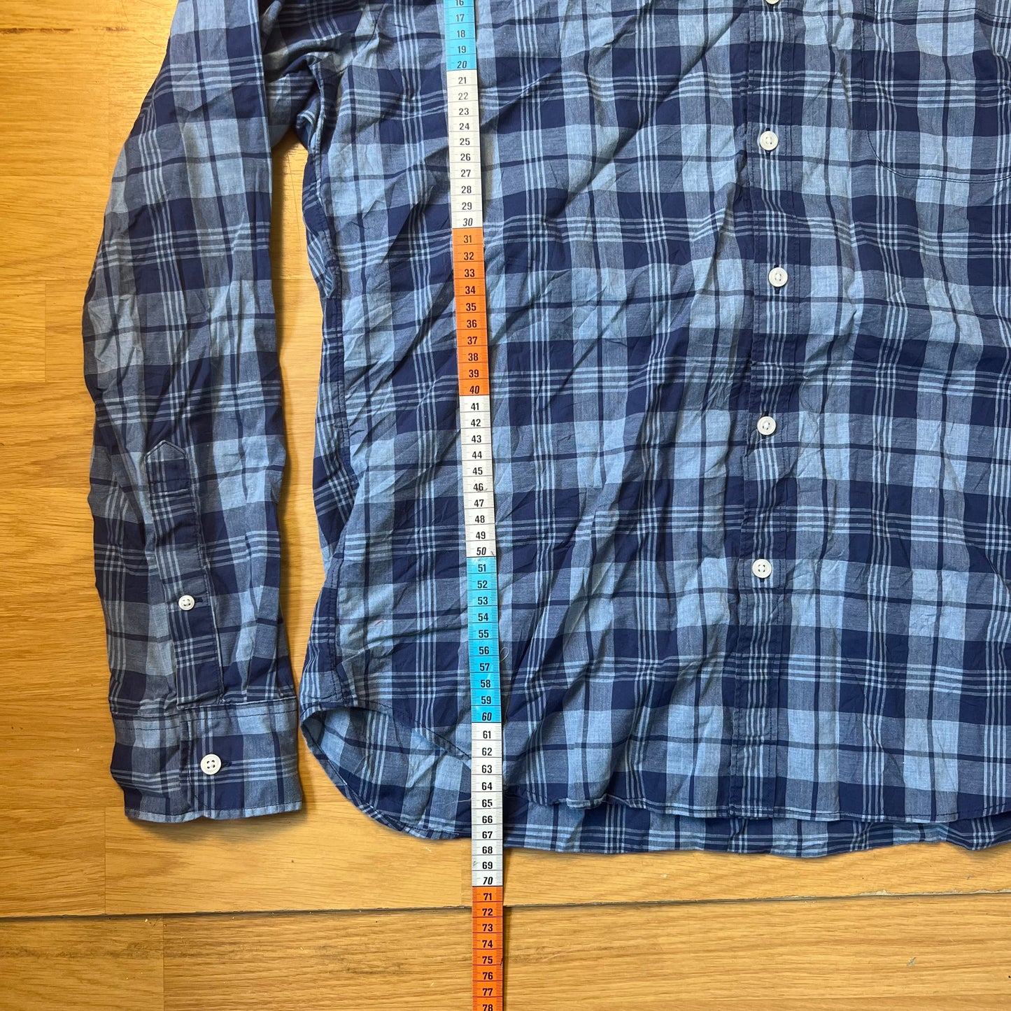 Chemise slim à carreaux bleu - J.Crew - Taille XL