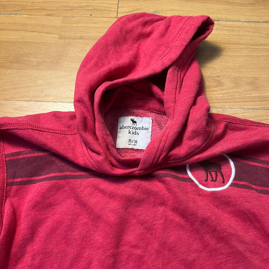 Sweat à capuche rouge - Abercrombie & Fitch (enfant) - Taille 15/16