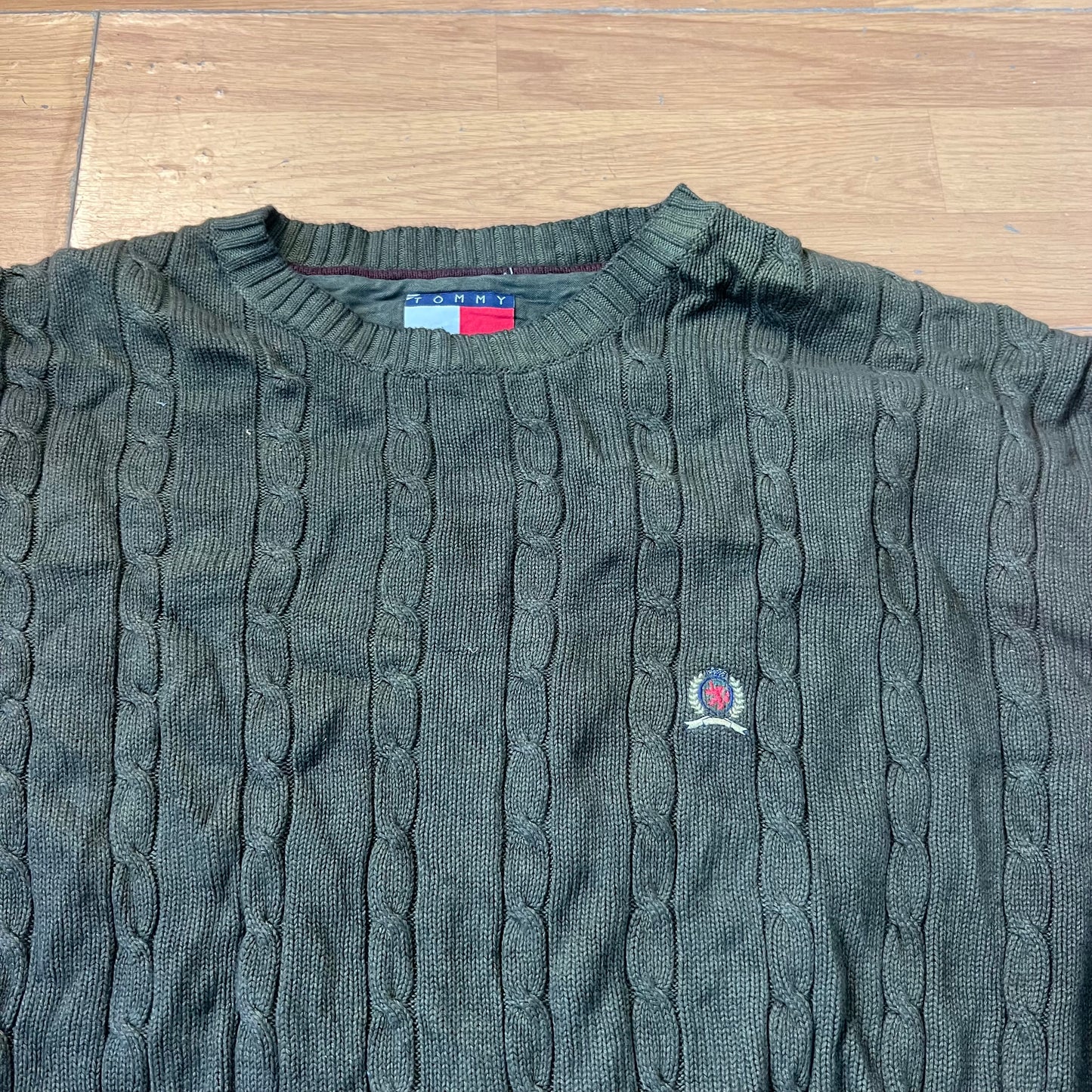 Pull vert foncé - Tommy Hilfiger - Taille XL
