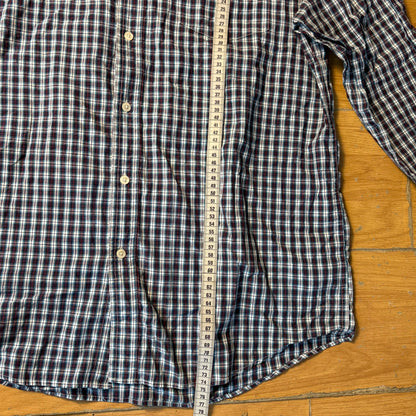 Chemise à carreaux bleus et blancs - Chaps - Taille XL