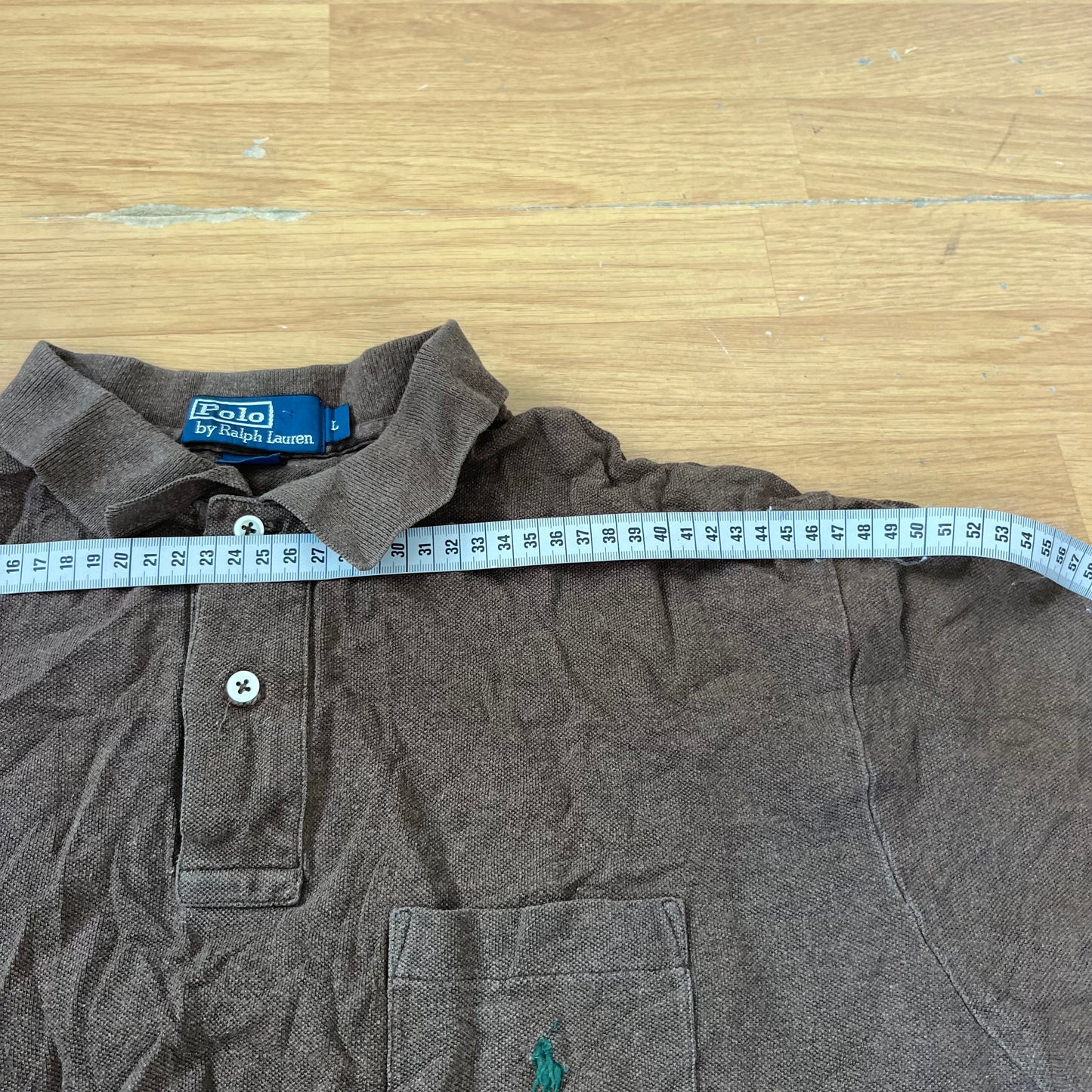 Polo marron - Ralph Lauren - Taille L