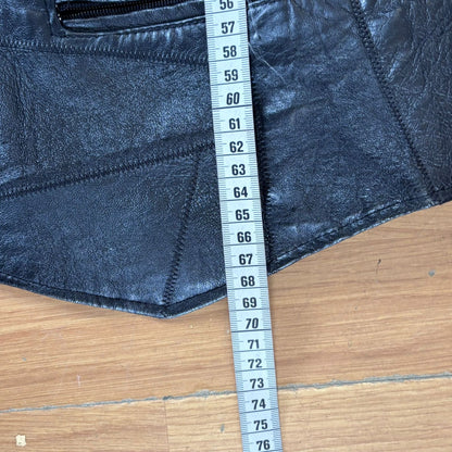 Gilet sans manches en cuir – Taille XL (Echtes Leder)