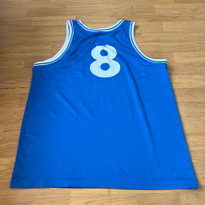 T-shirt baseball bleu et blanc - Taille L
