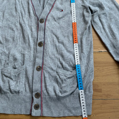 Pull boutonné gris - Tommy Hilfiger - Taille M
