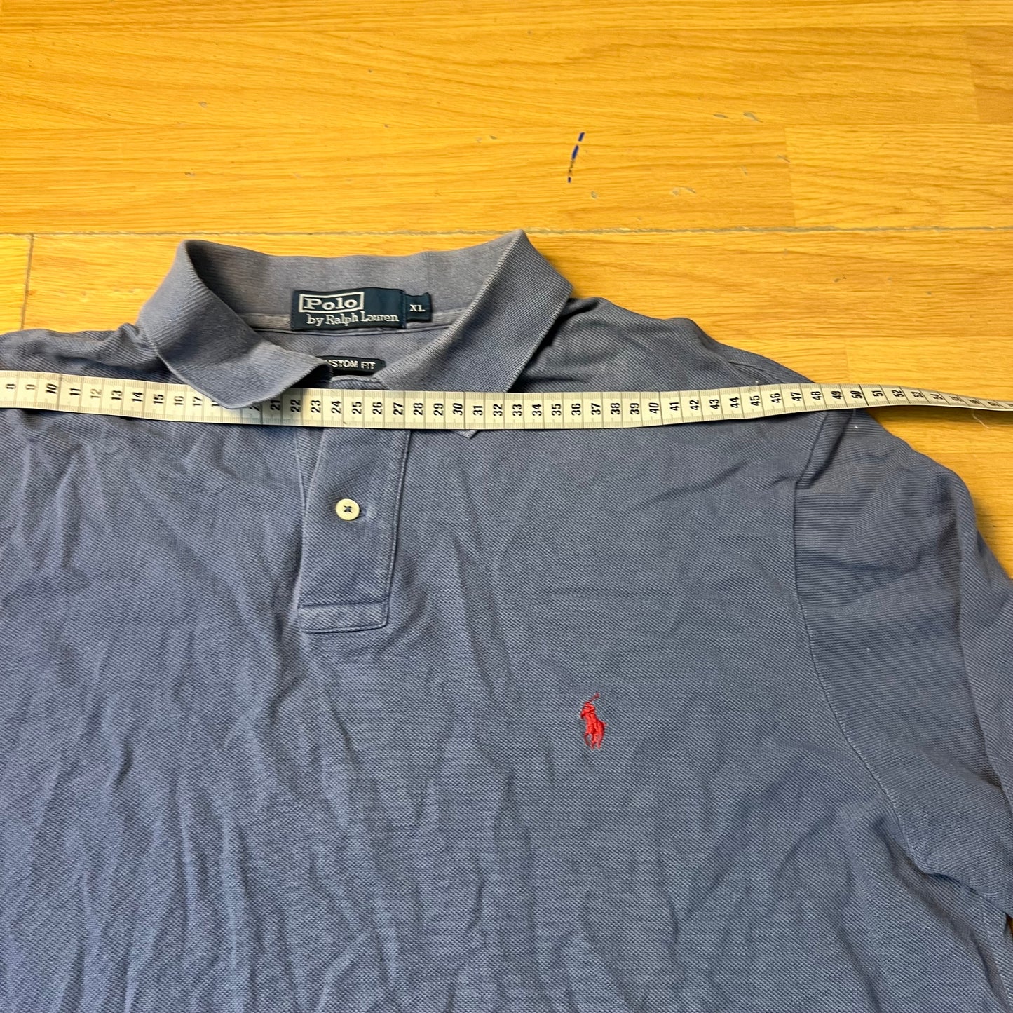 Polo manches longues bleu - Ralph Lauren - Taille XL