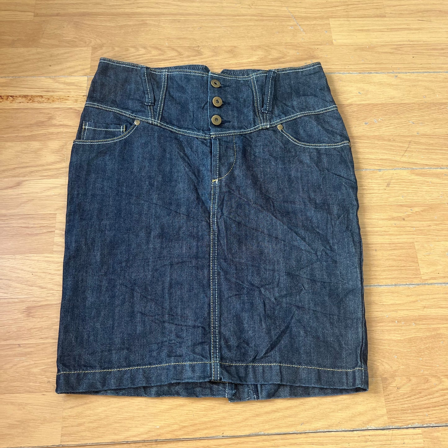 Jupe crayon en denim bleu - Taille 36 by DARCY