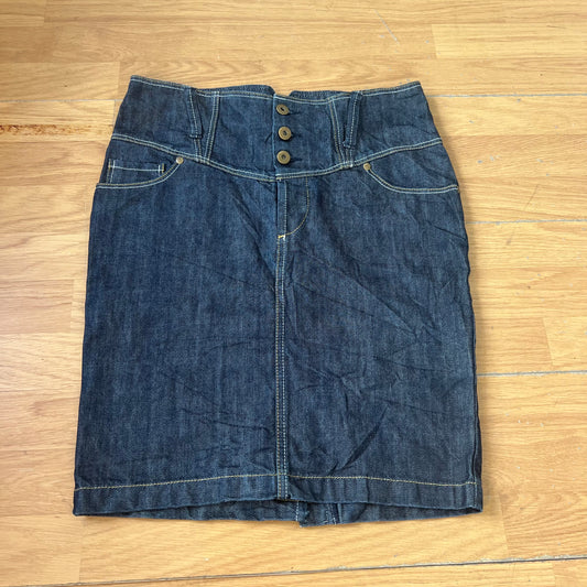 Jupe crayon en denim bleu - Taille 36 by DARCY