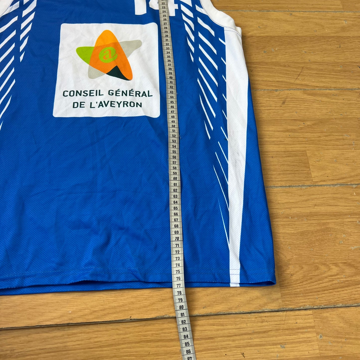 T-shirt basketball bleu et blanc - Taille L