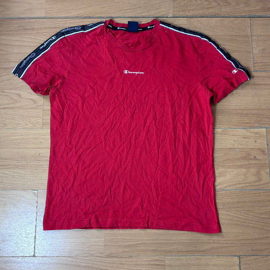 T-shirt Champion – Taille L (coton, rouge)