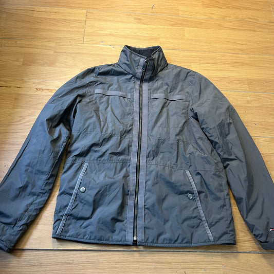 Blouson bomber réversible noir et kaki foncé - Tommy Hilfiger - Taille M