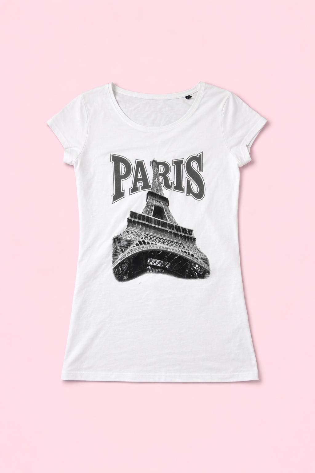 T-shirt blanc Paris - by ZAINAB