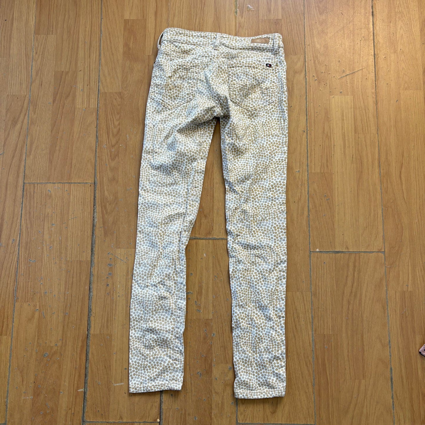 Pantalon slim à pois jaunes - Tommy Hilfiger - Taille 27/32