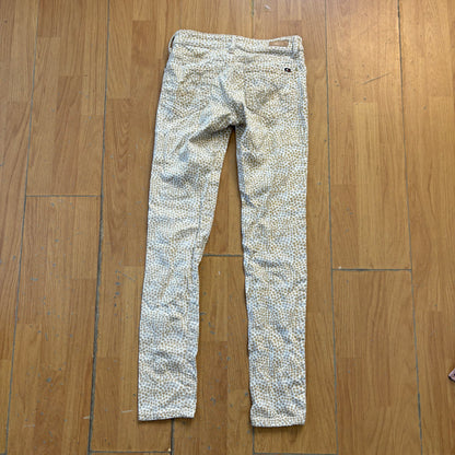 Pantalon slim à pois jaunes - Tommy Hilfiger - Taille 27/32