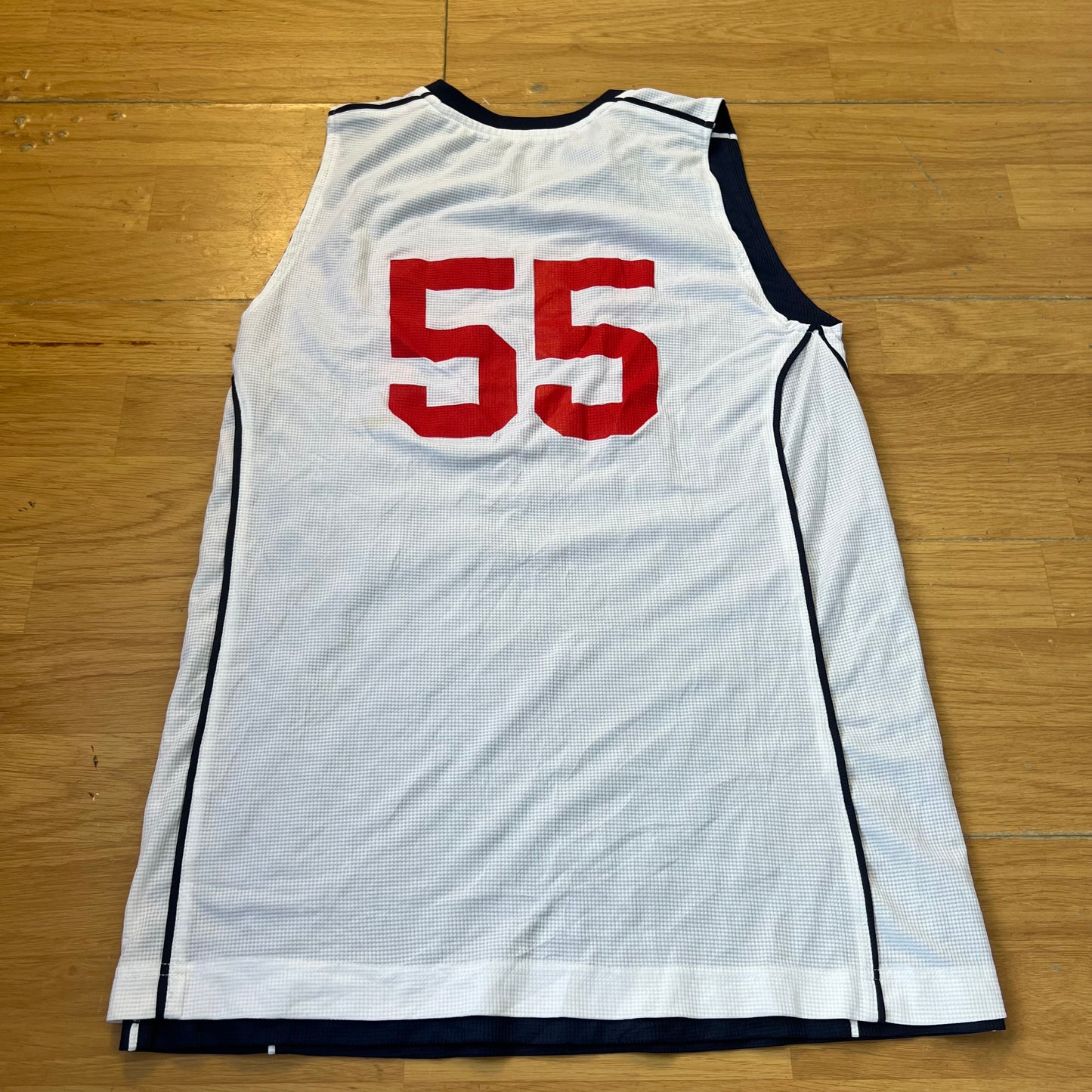 T-shirt basketball bleu marine et blanc - Sport-Tek - Taille XL