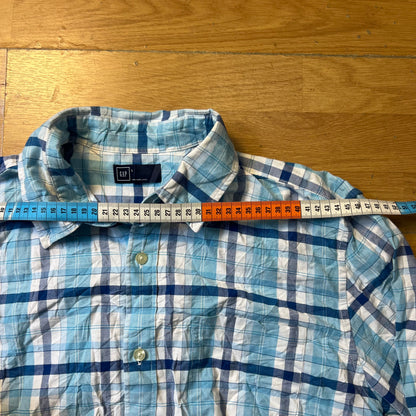 Chemise à carreaux bleu et blanc - Gap - Taille L