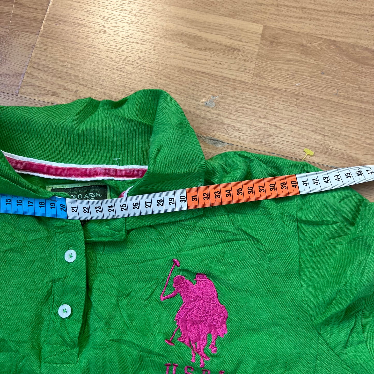 Polo vert et rose - U.S. Polo Assn. - Taille XL