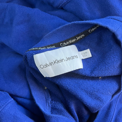 Sweat court sans capuche bleu foncé - Calvin Klein - Taille XL