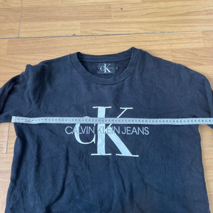 Sweat noir Calvin Klein sans capuche – Taille L