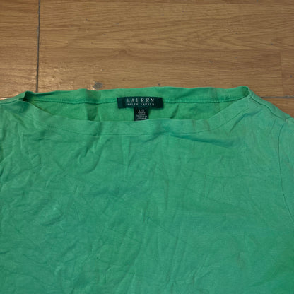 Top vert manches mi-longues - Ralph Lauren - Taille L