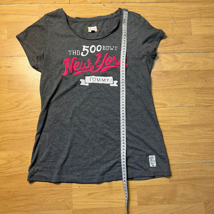 Top gris et rose - Tommy Hilfiger (femme) - Taille M