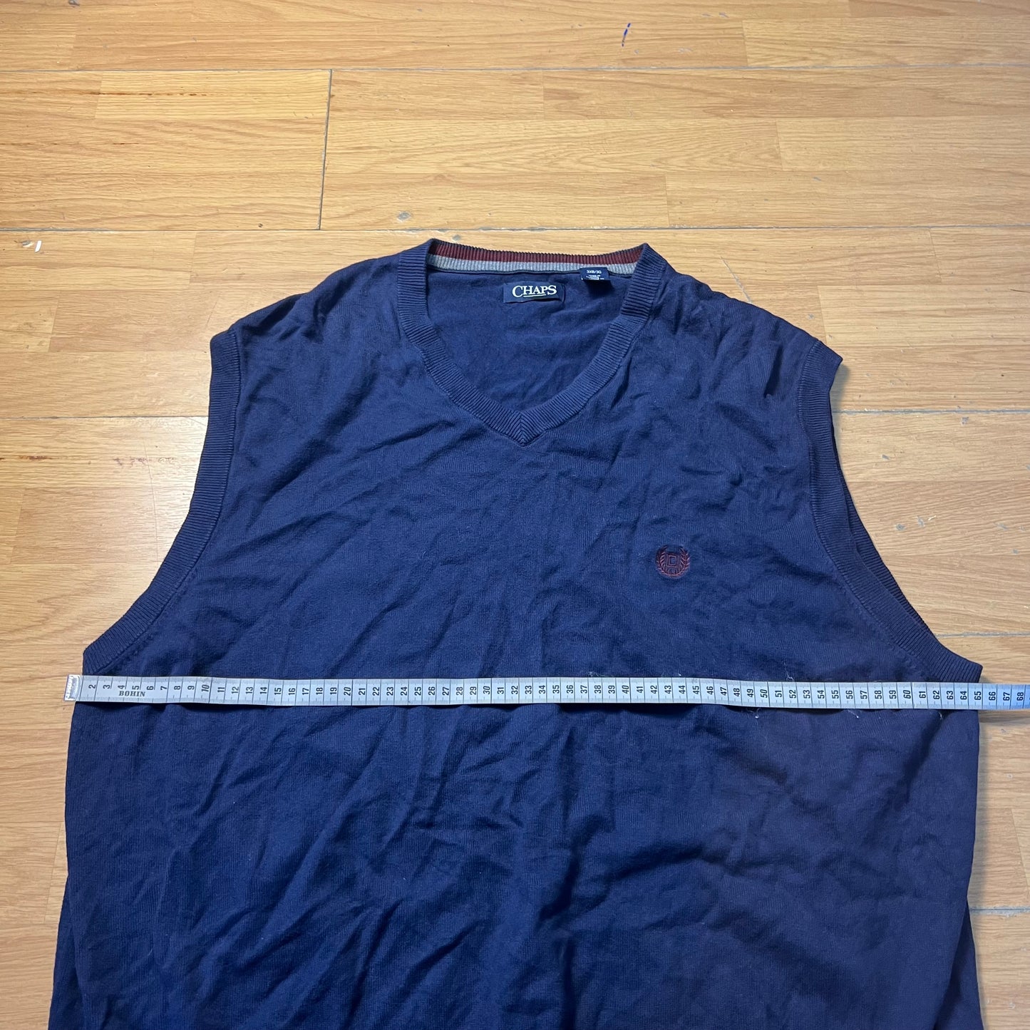 Pull sans manches bleu foncé - Chaps - Taille XXXL