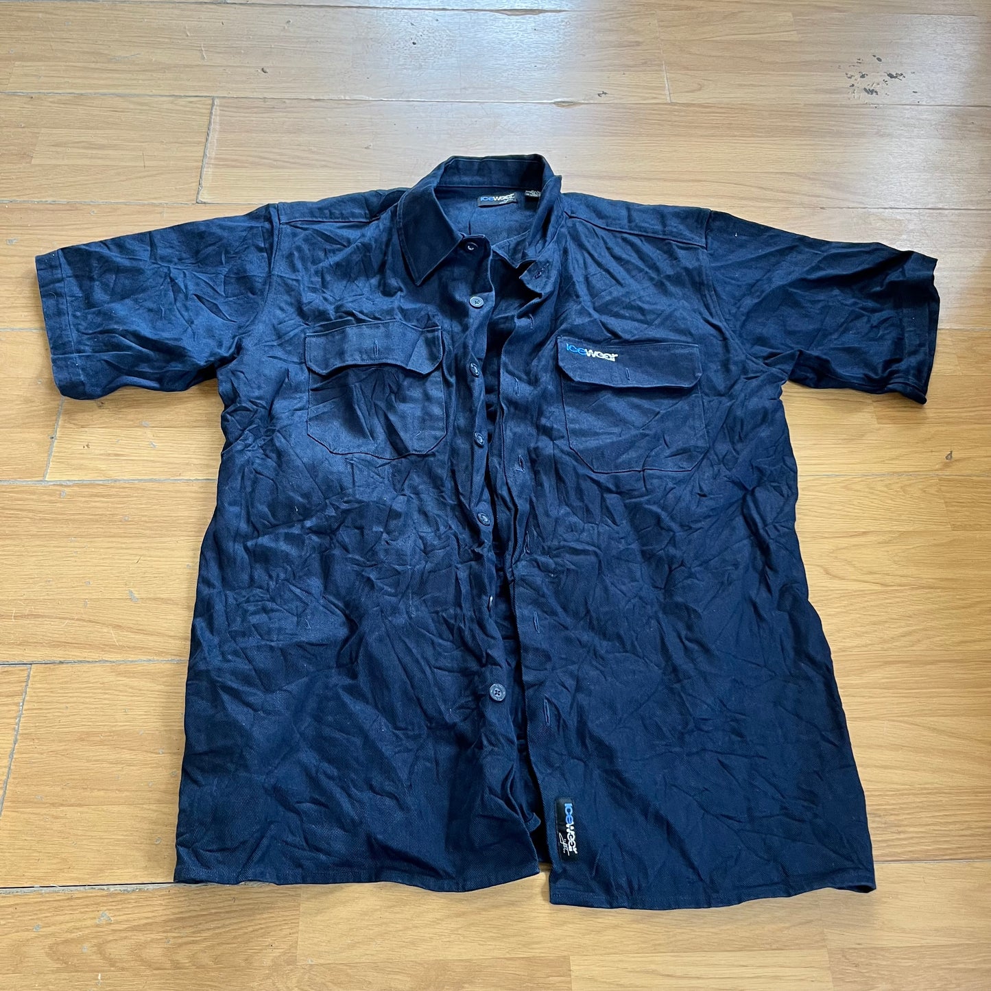 Surchemise noire Ice Wear en coton – Taille L