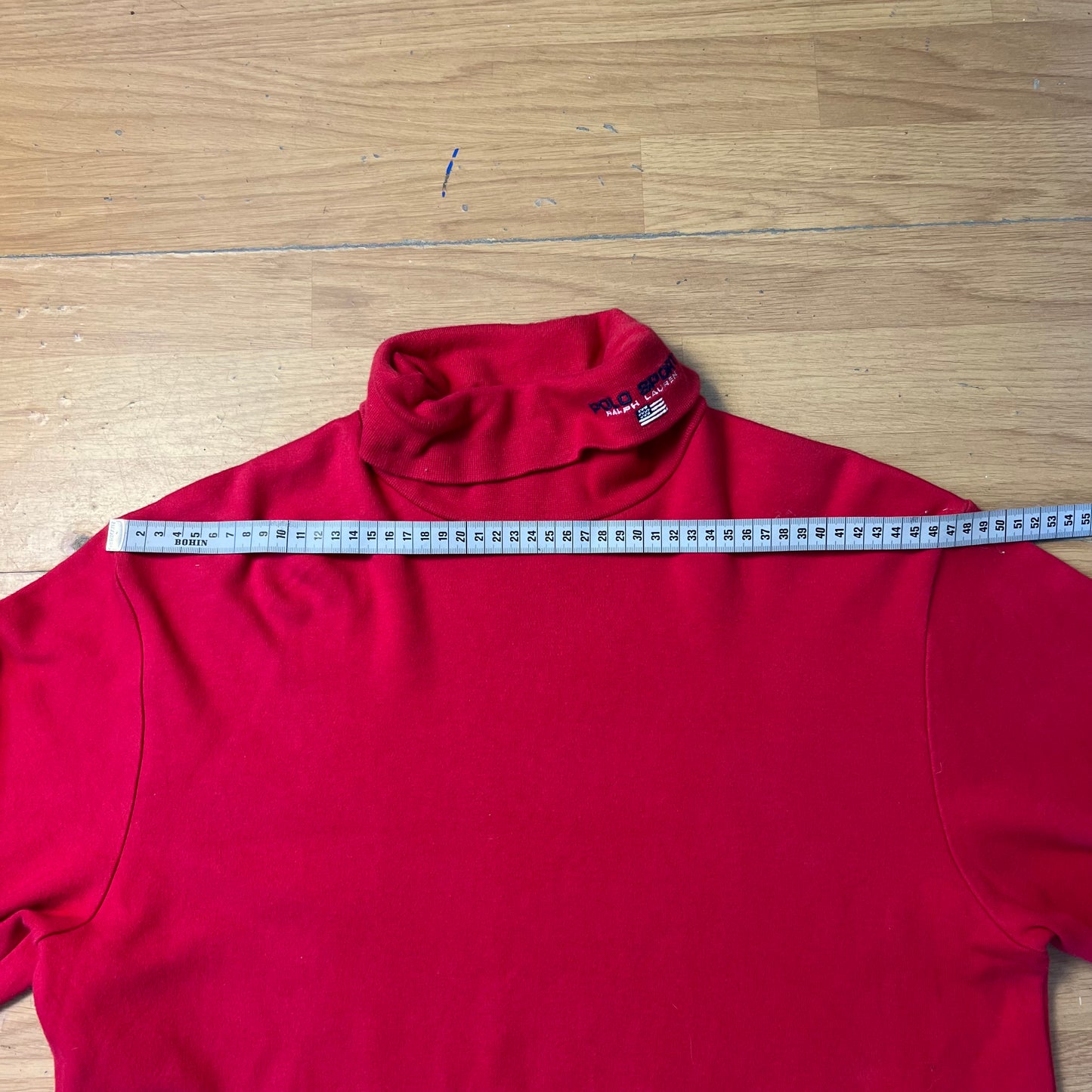 Pull col roulé rouge - Polo Sport Ralph Lauren - Taille L