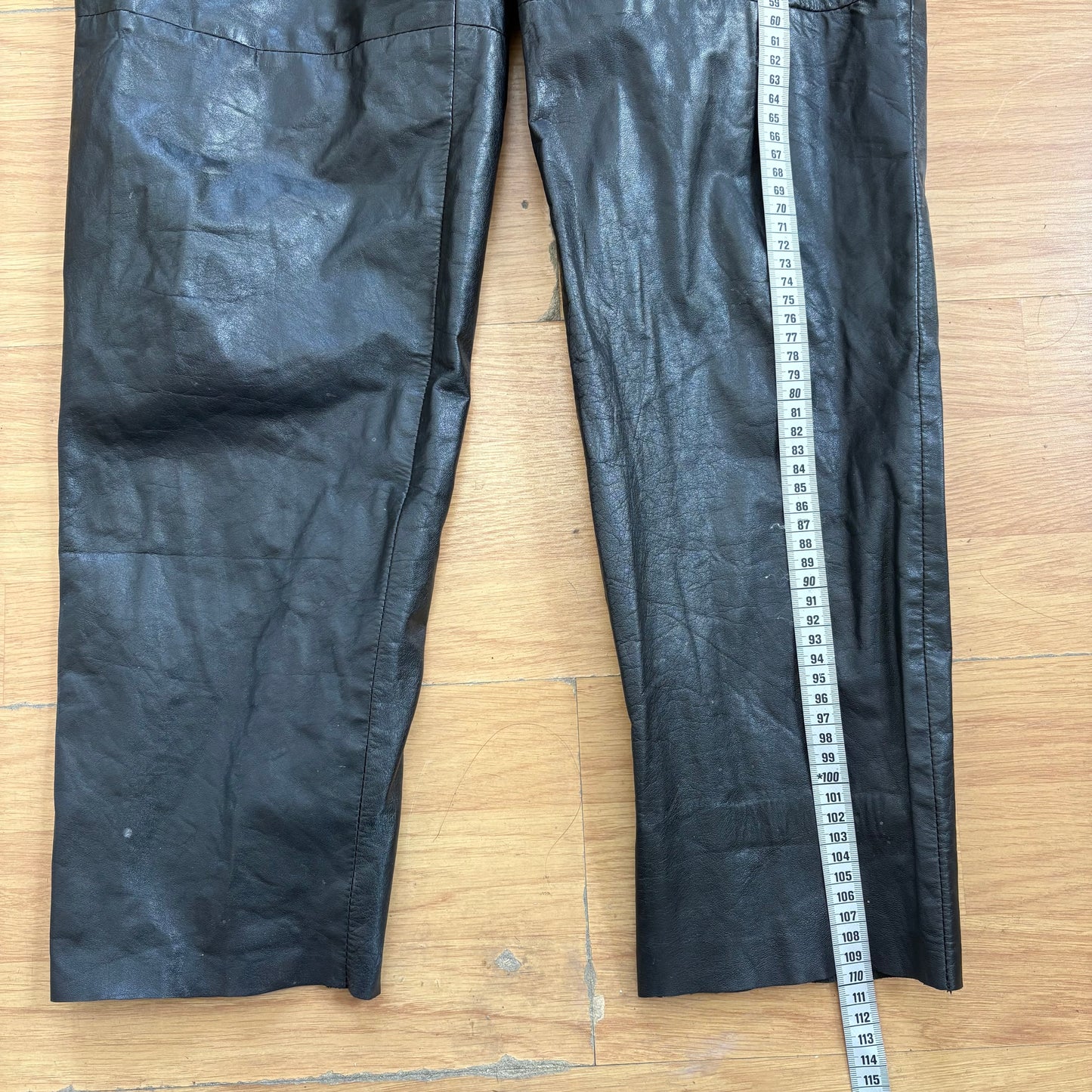Pantalon en cuir noir - Louis London - Taille 38