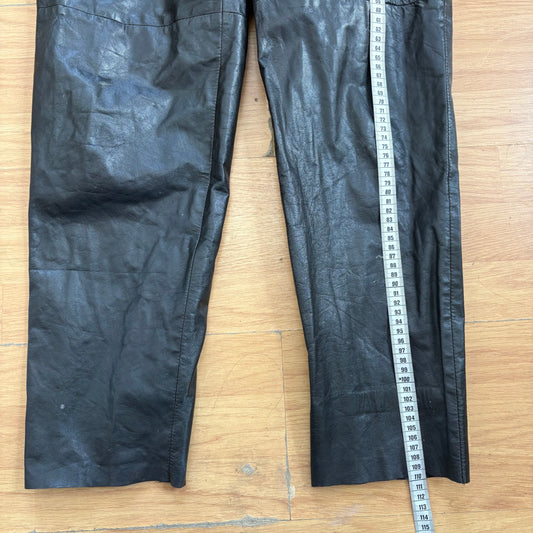 Pantalon en cuir noir - Louis London - Taille 38