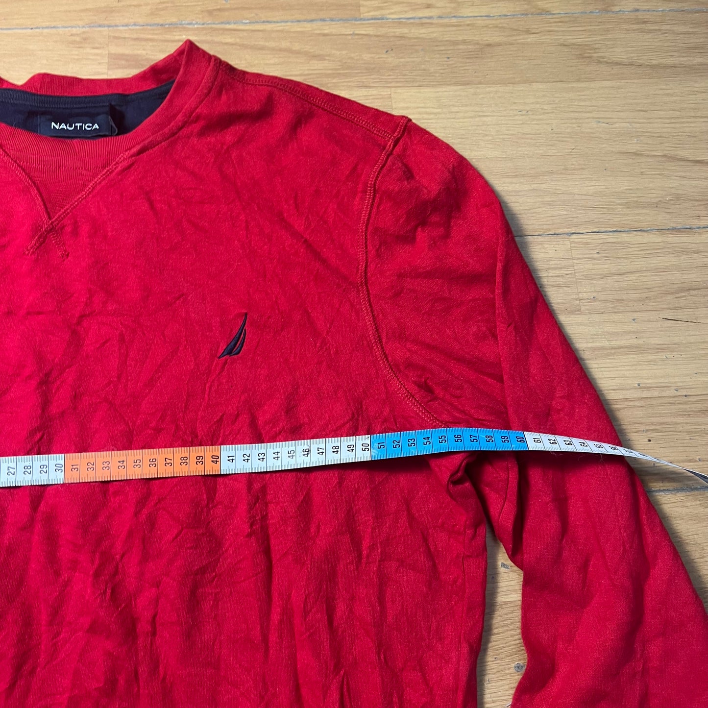 Sweat rouge sans capuche - Nautica - Taille L