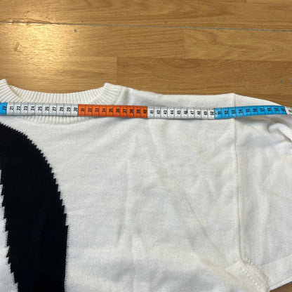 Pull crème et noir - Taille M