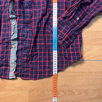 Chemise à carreaux rouge et bleu Tommy Hilfiger – Taille – M