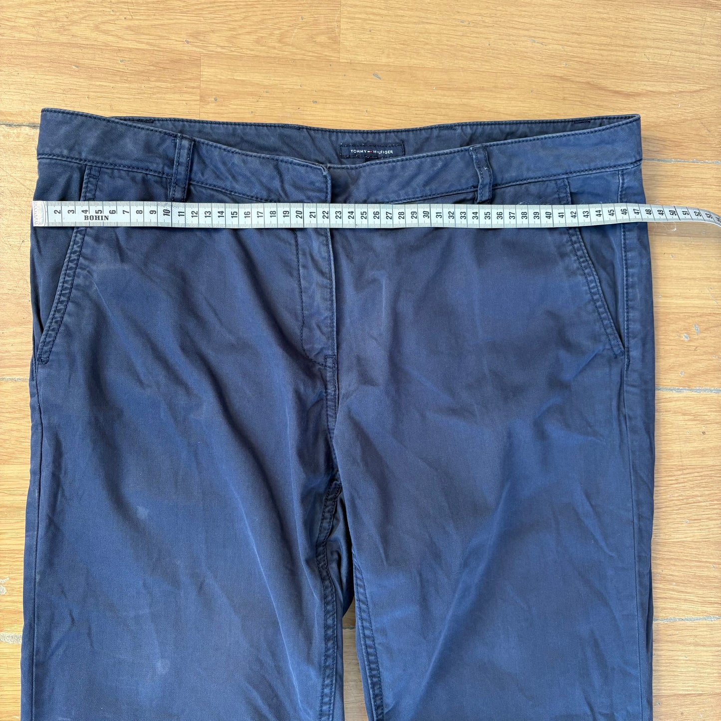 Pantalon chino bleu - Tommy Hilfiger - Taille 12 (L)