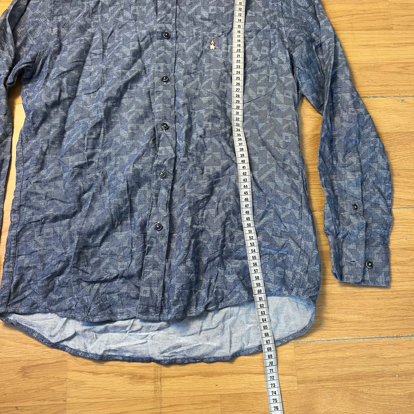 Chemise bleue à détails - Hush Puppies - Taille M