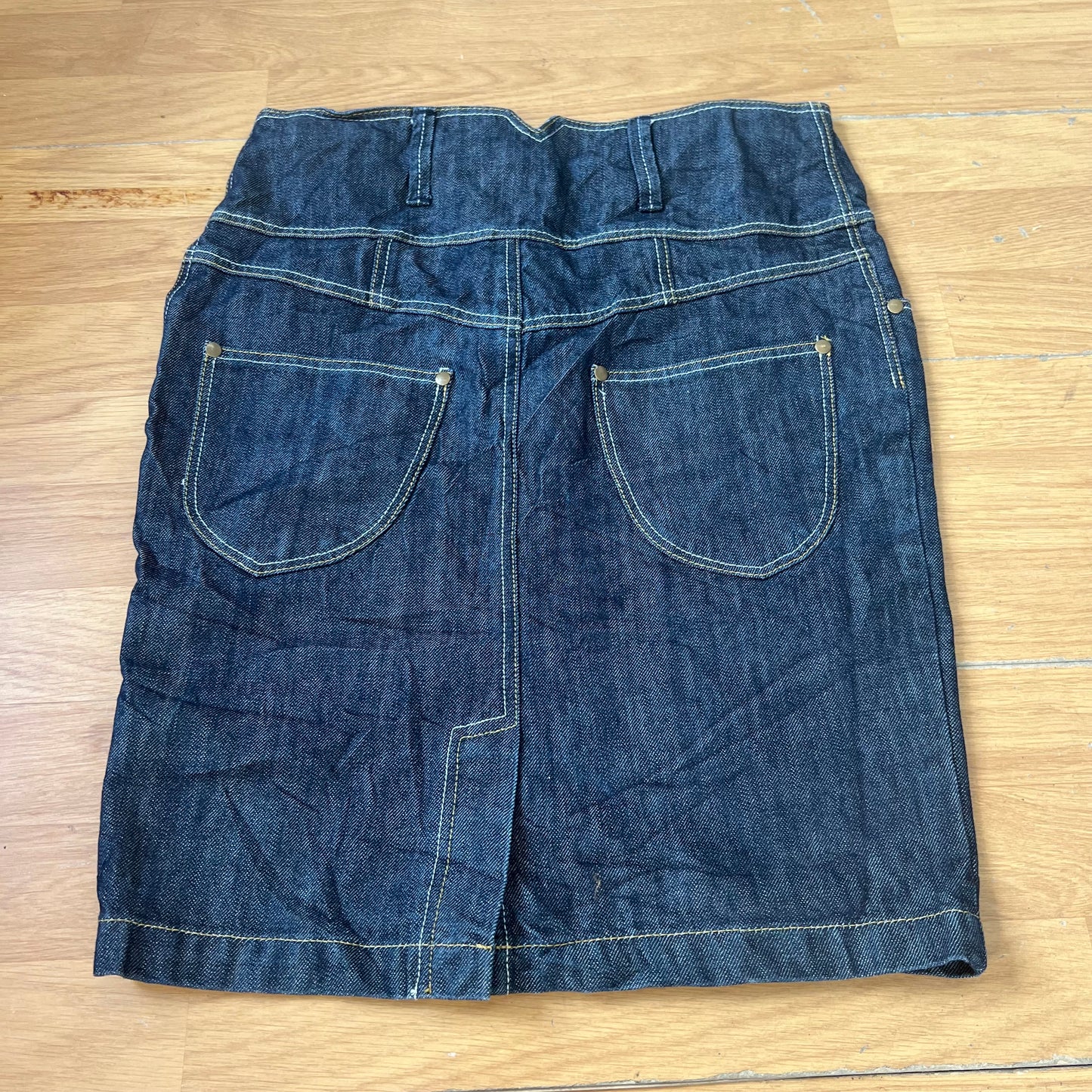 Jupe crayon en denim bleu - Taille 36 by DARCY