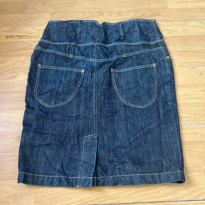 Jupe crayon en denim bleu - Taille 36 by DARCY