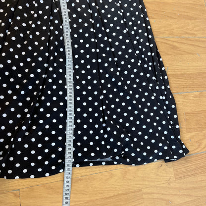 Robe longue à pois noir et blanc - by ZAINAB