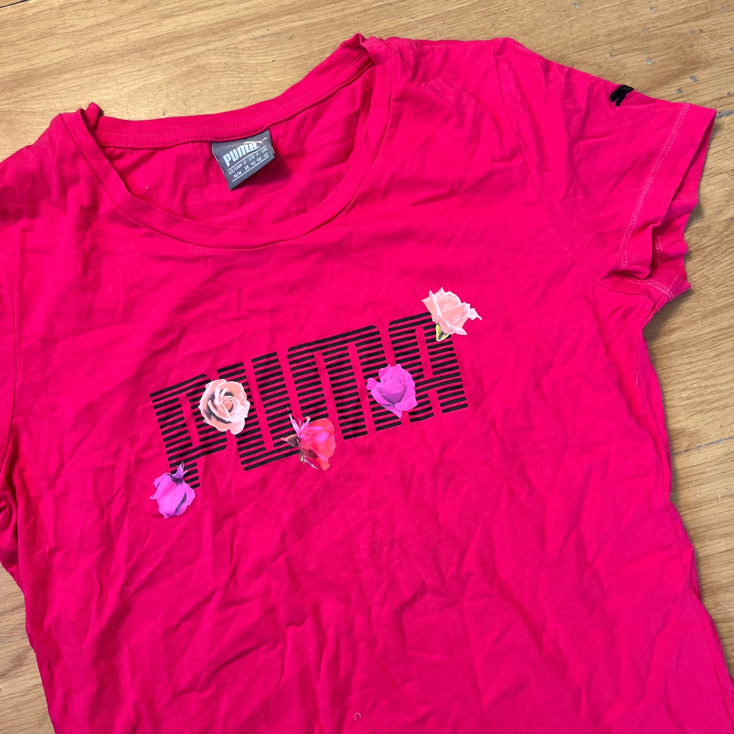 T-shirt rose vif - Puma (femme) - Taille M