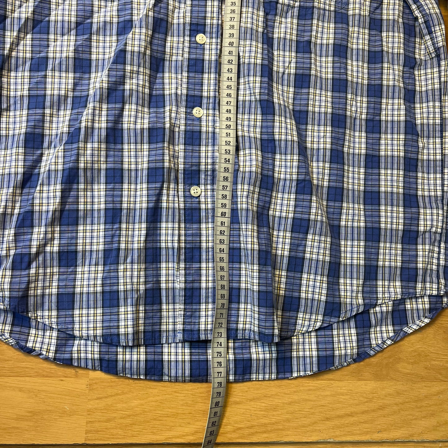 Chemise à carreaux bleu - Chaps - Taille L