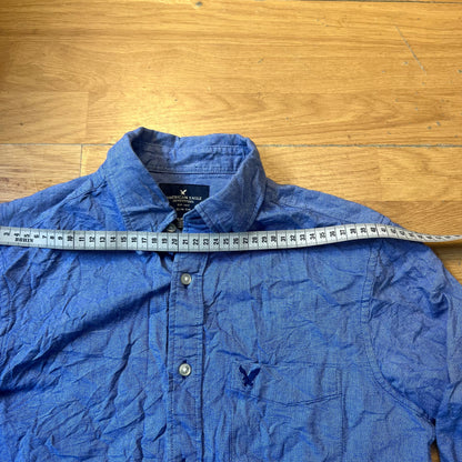 Chemise slim fit bleu - American Eagle - Taille S