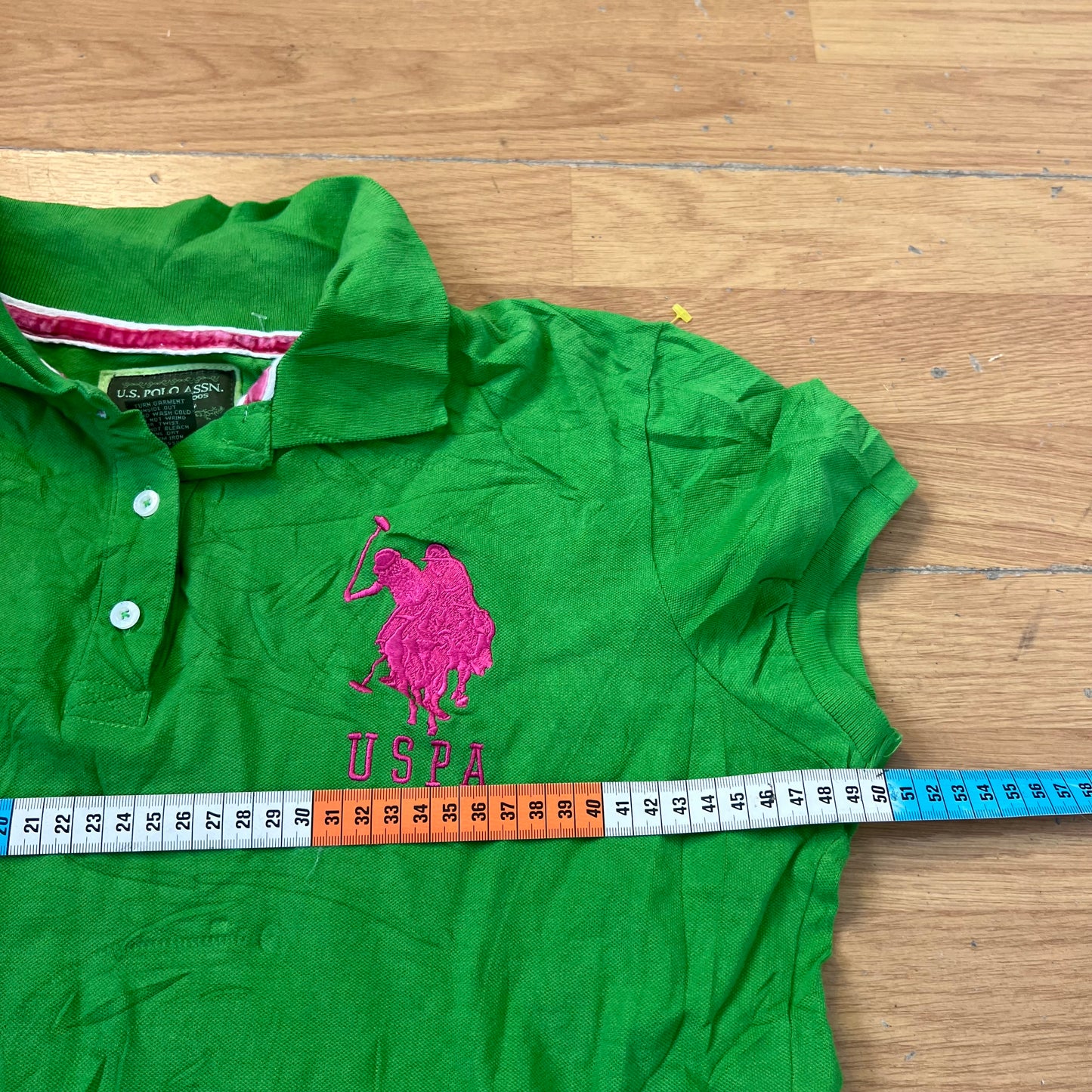 Polo vert et rose - U.S. Polo Assn. - Taille XL