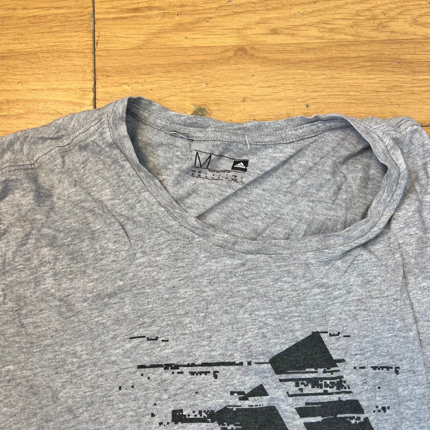 T-shirt gris - Adidas (femme) - Taille M