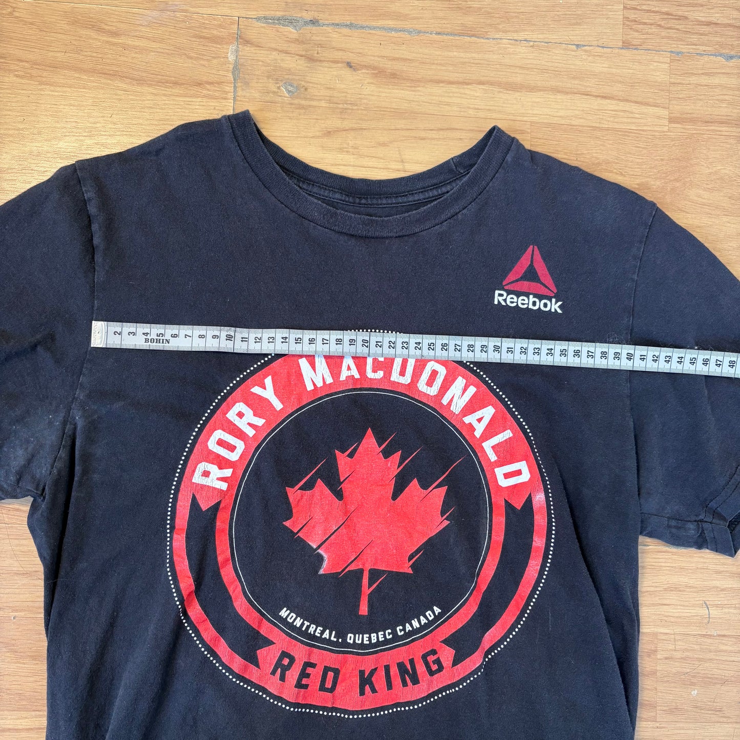 T-shirt noir Red King Montreal - Reebok - Taille M