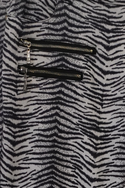 Zebra Capris - Imprimé Zèbre Noir & Blanc – Taille 36